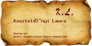 Kosztolányi Laura névjegykártya